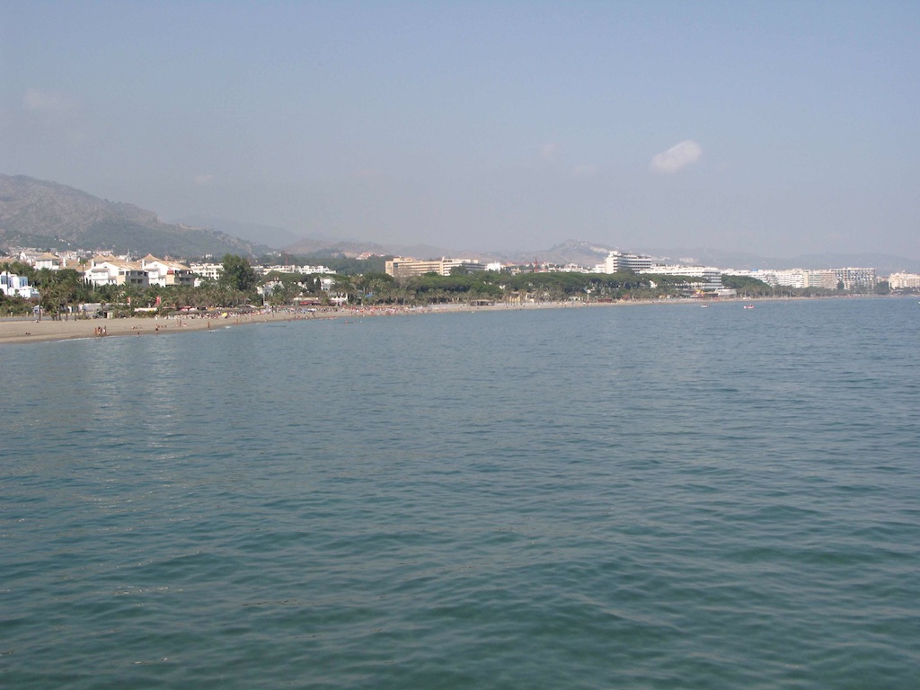 Marbella coast line