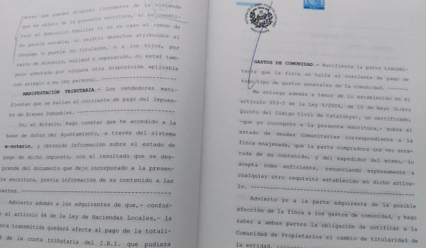 spanish property title deed escritura