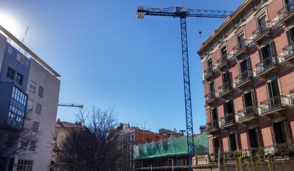 Building new homes in Barcelona, capital of Catalonia