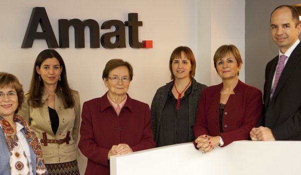 Gufré Homedes, pictured far right, with other members of the family business.