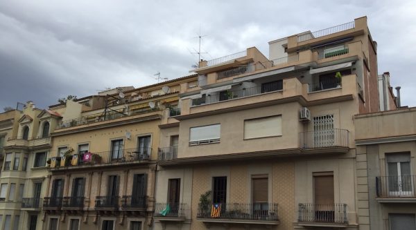 Spain is full of illegal building extensions, like these extra floors added to buildings in Barcelona