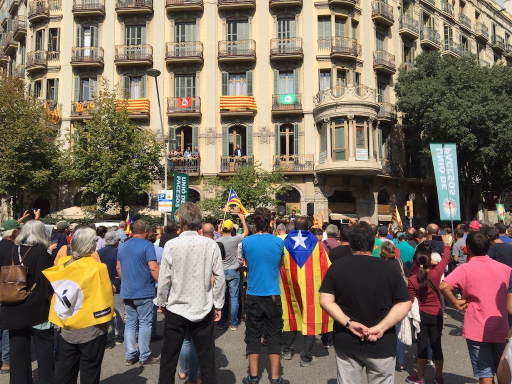 Catalan separatist rally in Barcelona