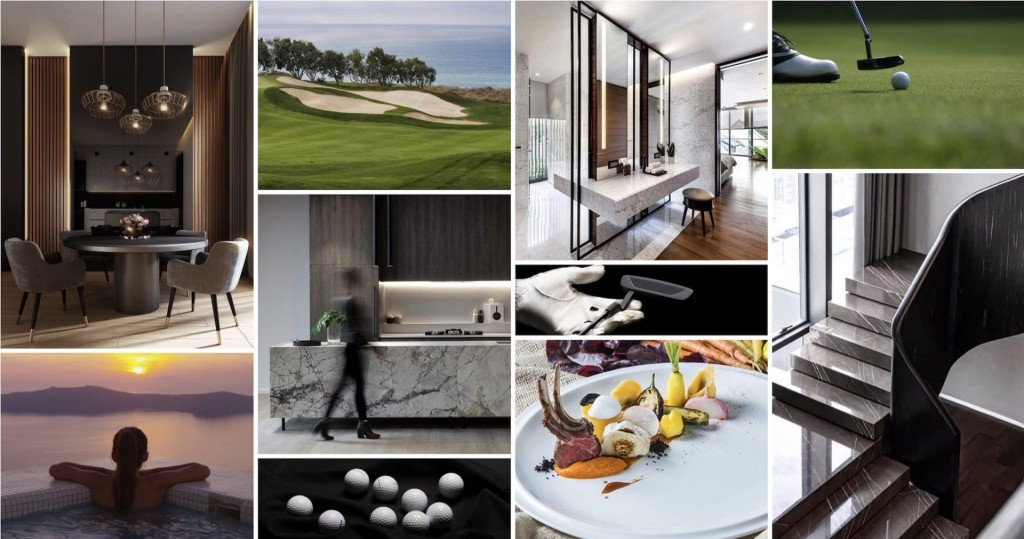 The Christian A. Rockefeller Residences and Golf Club sotogrande moodboard
