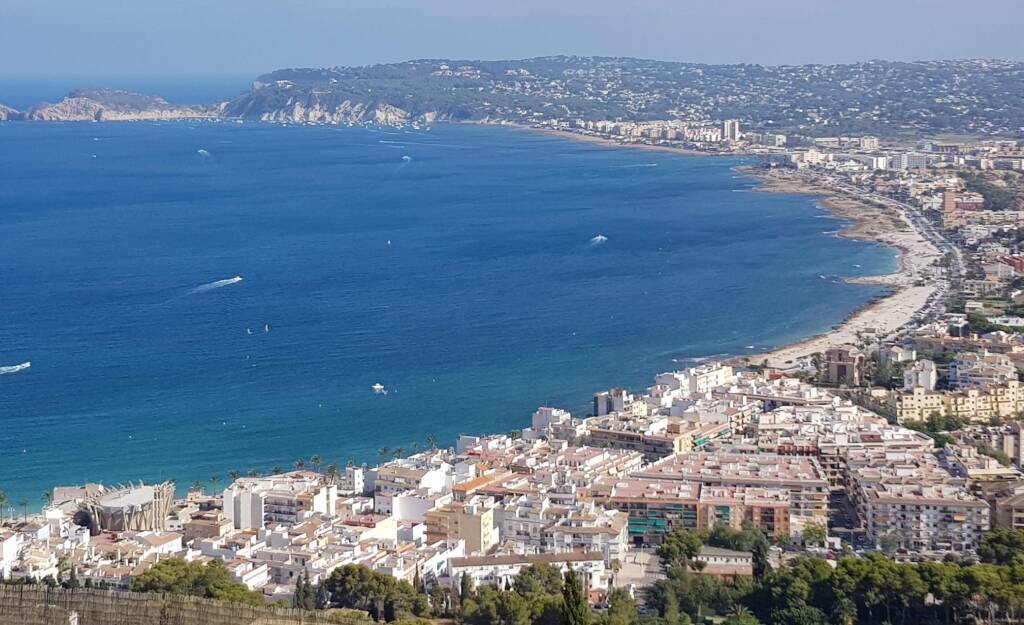 The bay of Jávea (Xàtia) North Costa Blanca Alicante province Marina Alta Valencian Region.